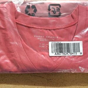 Susan Graver Rose Cotton Tee